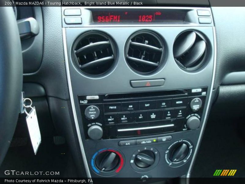 Bright Island Blue Metallic / Black 2007 Mazda MAZDA6 i Touring Hatchback