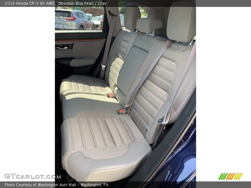 Obsidian Blue Pearl / Gray 2019 Honda CR-V EX AWD