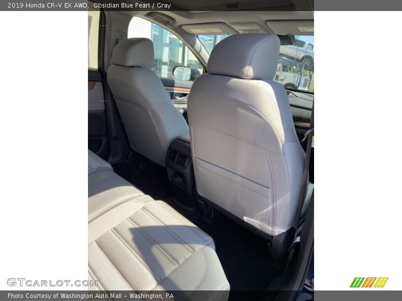 Obsidian Blue Pearl / Gray 2019 Honda CR-V EX AWD