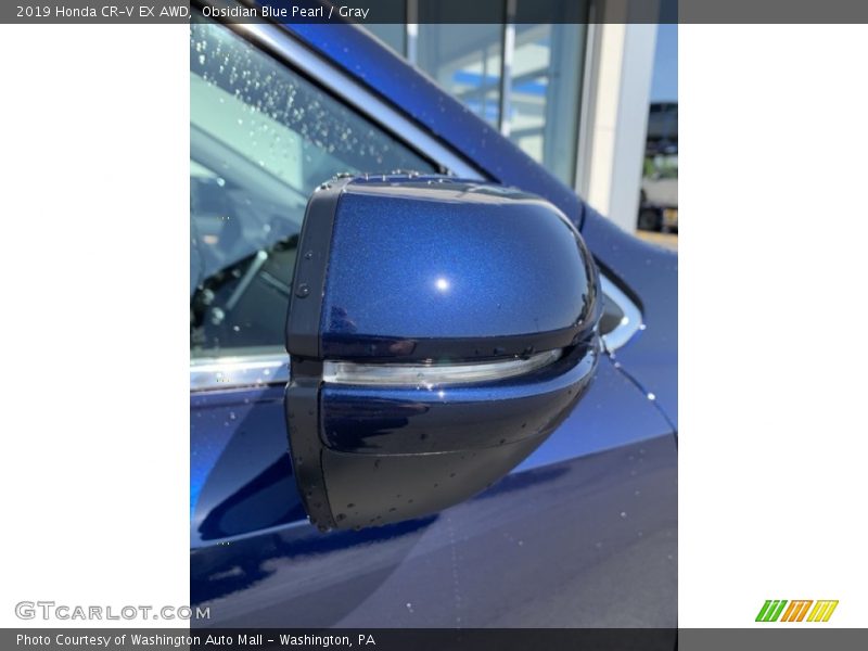 Obsidian Blue Pearl / Gray 2019 Honda CR-V EX AWD