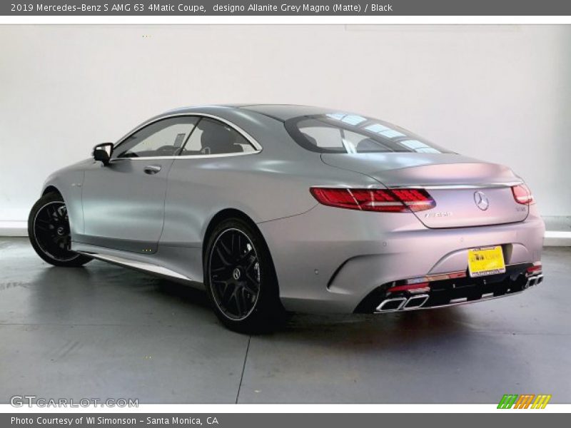 designo Allanite Grey Magno (Matte) / Black 2019 Mercedes-Benz S AMG 63 4Matic Coupe