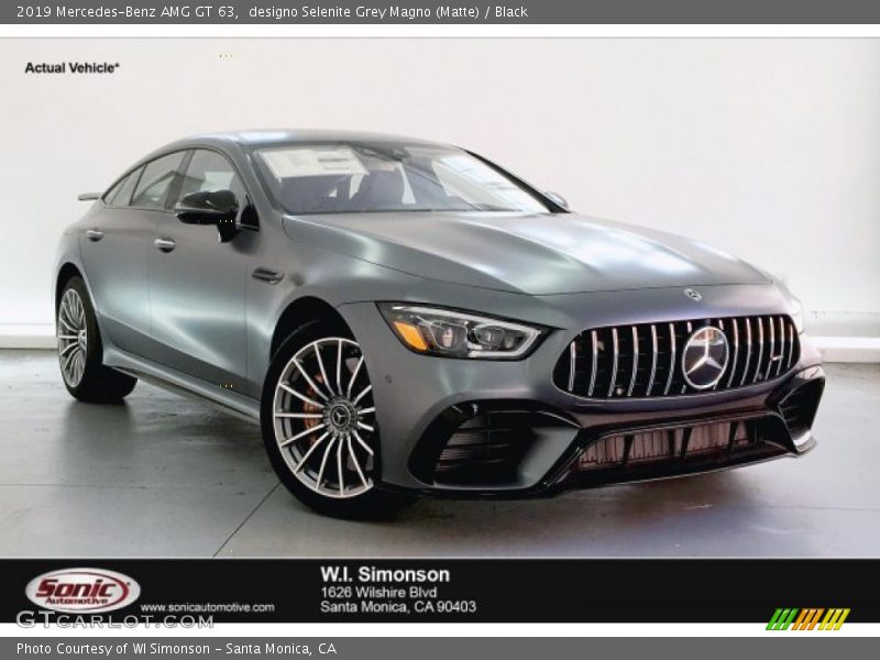 designo Selenite Grey Magno (Matte) / Black 2019 Mercedes-Benz AMG GT 63