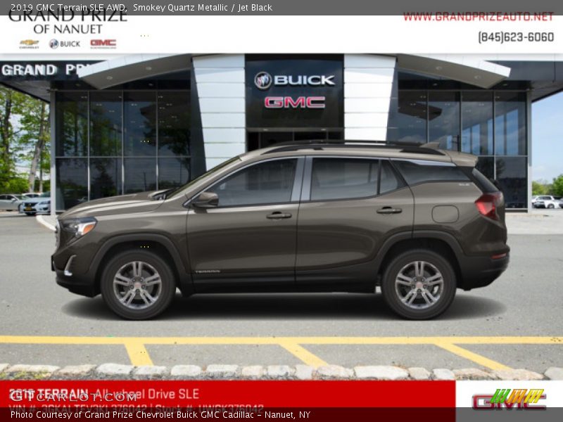 Smokey Quartz Metallic / Jet Black 2019 GMC Terrain SLE AWD