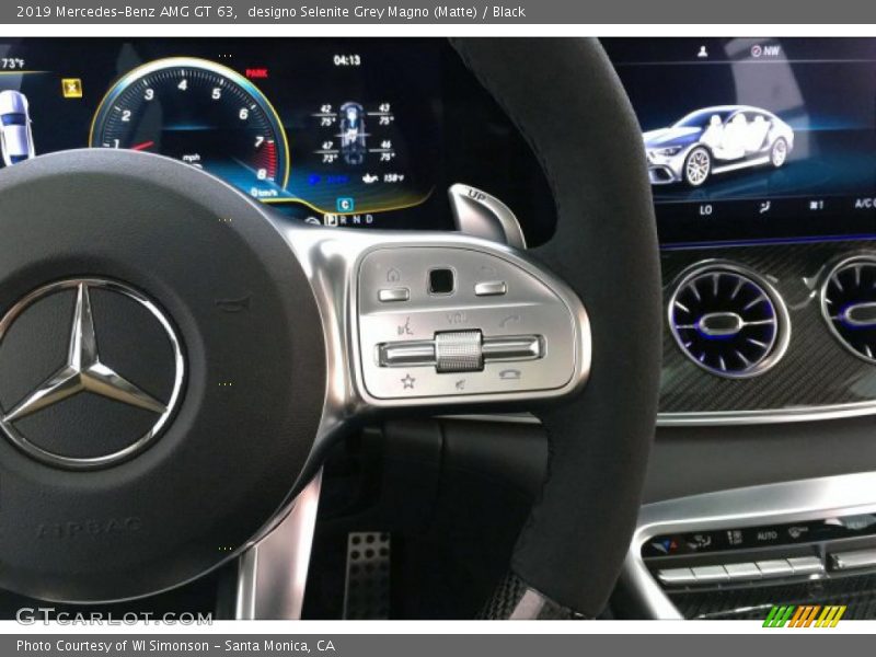 designo Selenite Grey Magno (Matte) / Black 2019 Mercedes-Benz AMG GT 63