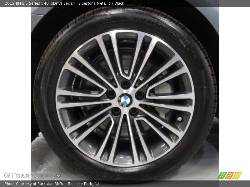Bluestone Metallic / Black 2019 BMW 5 Series 540i xDrive Sedan