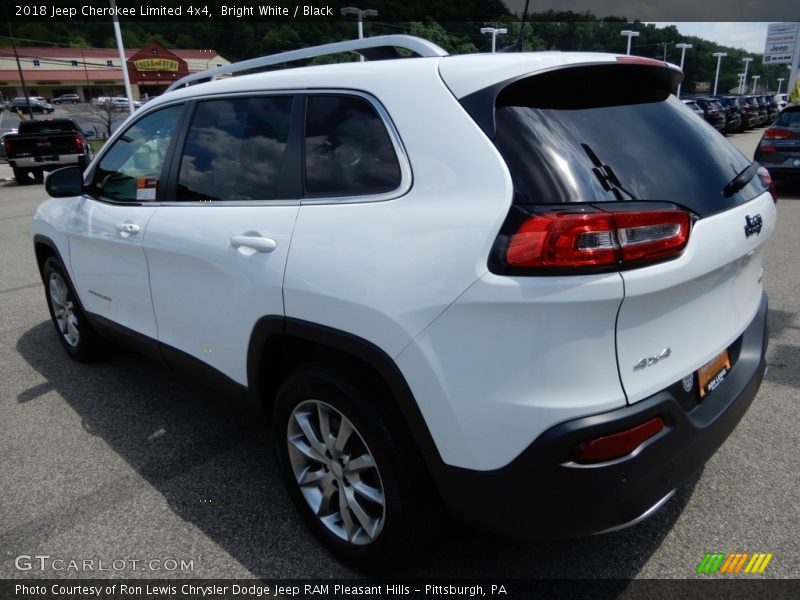 Bright White / Black 2018 Jeep Cherokee Limited 4x4