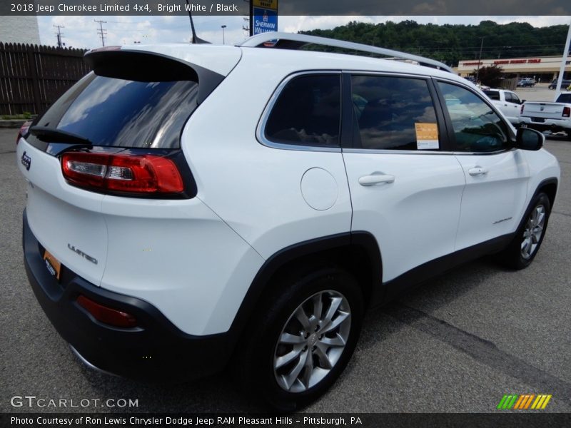 Bright White / Black 2018 Jeep Cherokee Limited 4x4