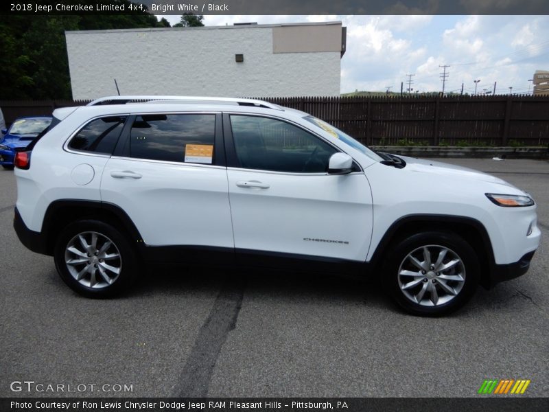 Bright White / Black 2018 Jeep Cherokee Limited 4x4