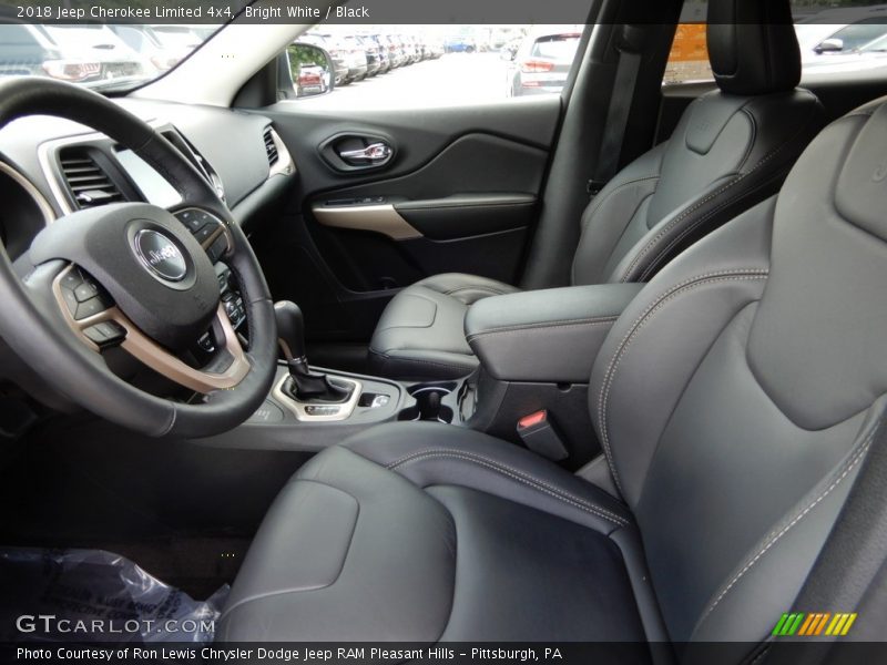 Bright White / Black 2018 Jeep Cherokee Limited 4x4