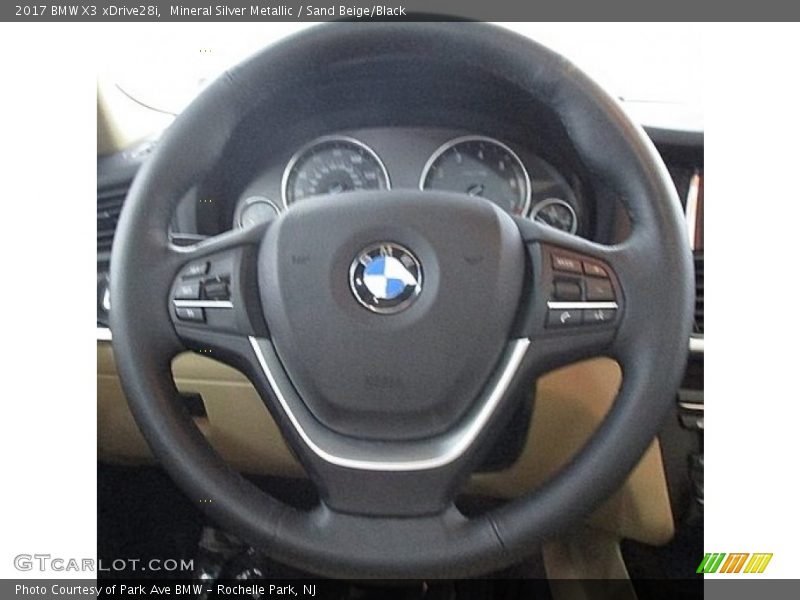 Mineral Silver Metallic / Sand Beige/Black 2017 BMW X3 xDrive28i