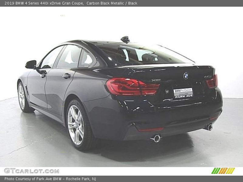 Carbon Black Metallic / Black 2019 BMW 4 Series 440i xDrive Gran Coupe