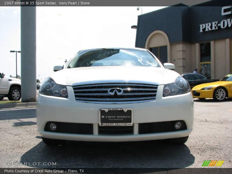 Ivory Pearl / Stone 2007 Infiniti M 35 Sport Sedan