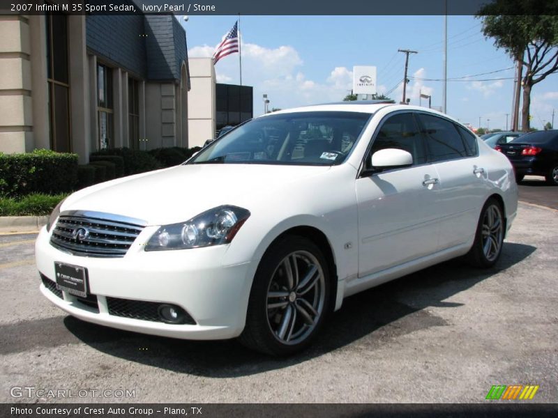 Ivory Pearl / Stone 2007 Infiniti M 35 Sport Sedan