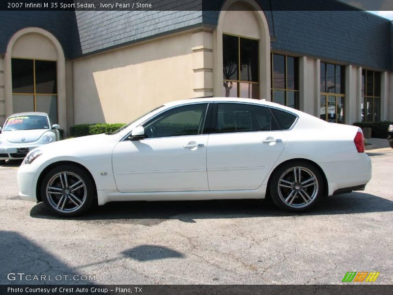 Ivory Pearl / Stone 2007 Infiniti M 35 Sport Sedan