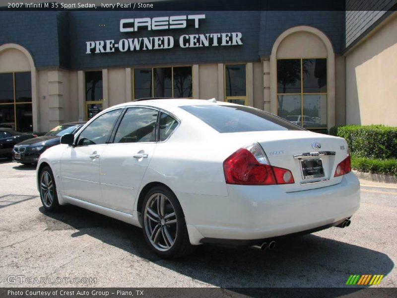 Ivory Pearl / Stone 2007 Infiniti M 35 Sport Sedan