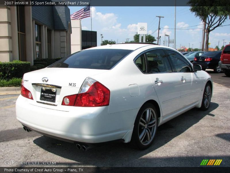 Ivory Pearl / Stone 2007 Infiniti M 35 Sport Sedan
