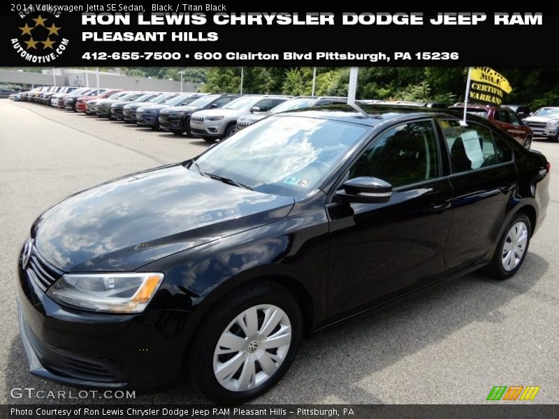 Black / Titan Black 2014 Volkswagen Jetta SE Sedan