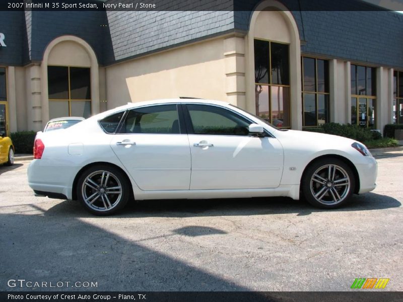 Ivory Pearl / Stone 2007 Infiniti M 35 Sport Sedan