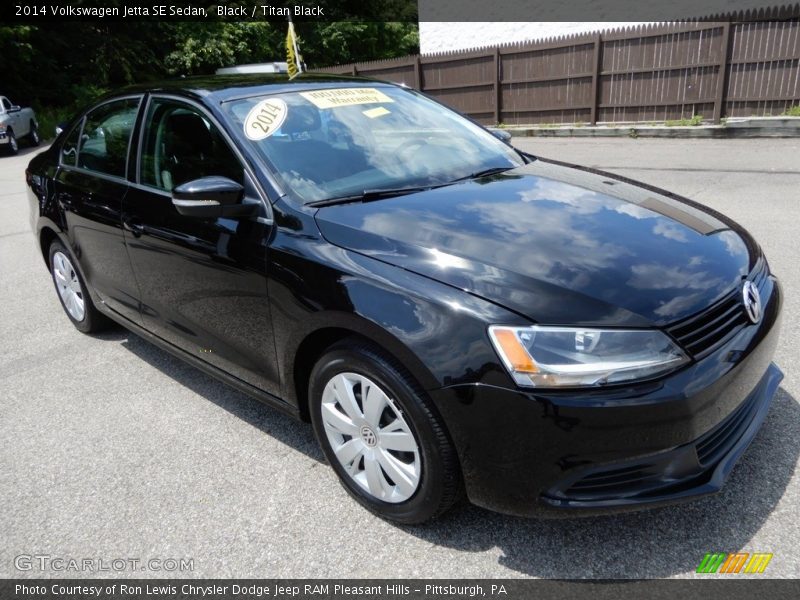 Black / Titan Black 2014 Volkswagen Jetta SE Sedan