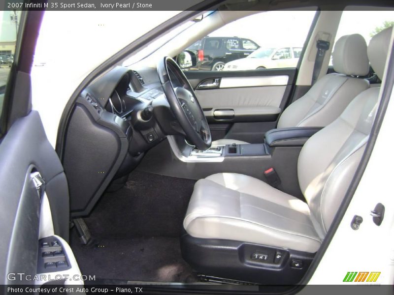 Ivory Pearl / Stone 2007 Infiniti M 35 Sport Sedan