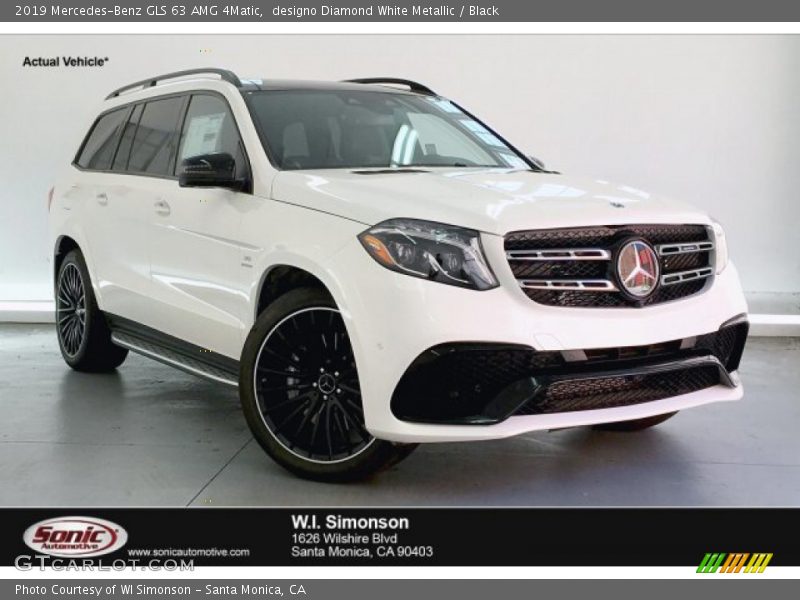 designo Diamond White Metallic / Black 2019 Mercedes-Benz GLS 63 AMG 4Matic