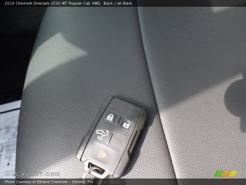Black / Jet Black 2019 Chevrolet Silverado 1500 WT Regular Cab 4WD