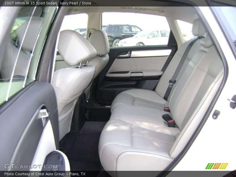 Ivory Pearl / Stone 2007 Infiniti M 35 Sport Sedan