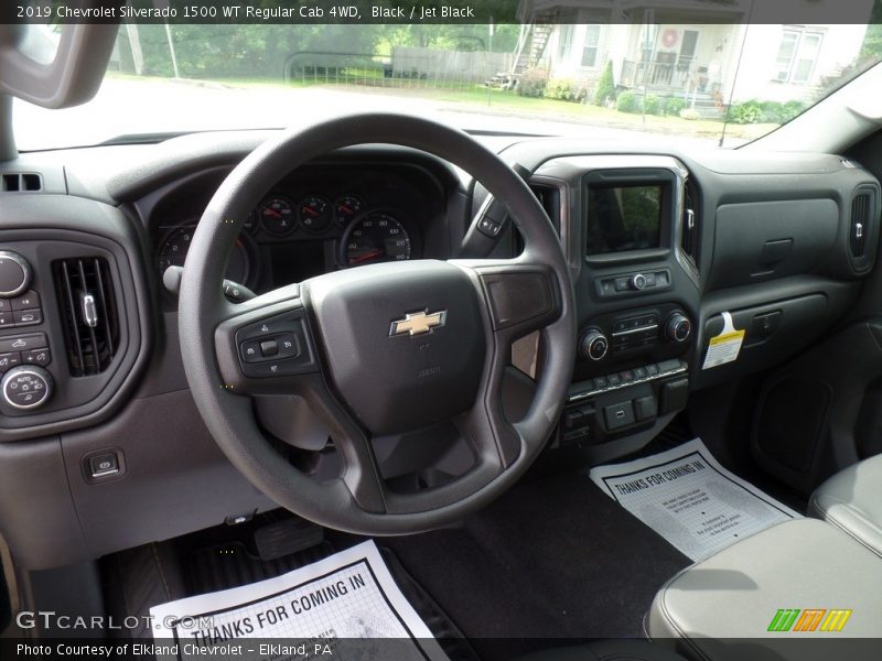 Black / Jet Black 2019 Chevrolet Silverado 1500 WT Regular Cab 4WD