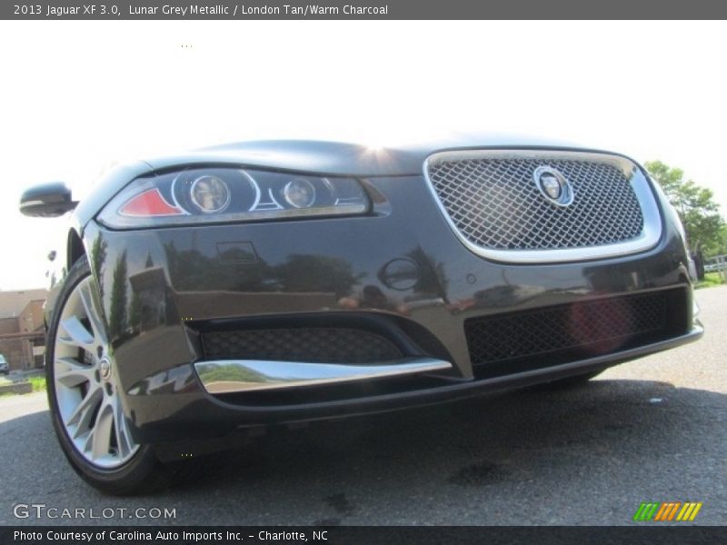Lunar Grey Metallic / London Tan/Warm Charcoal 2013 Jaguar XF 3.0