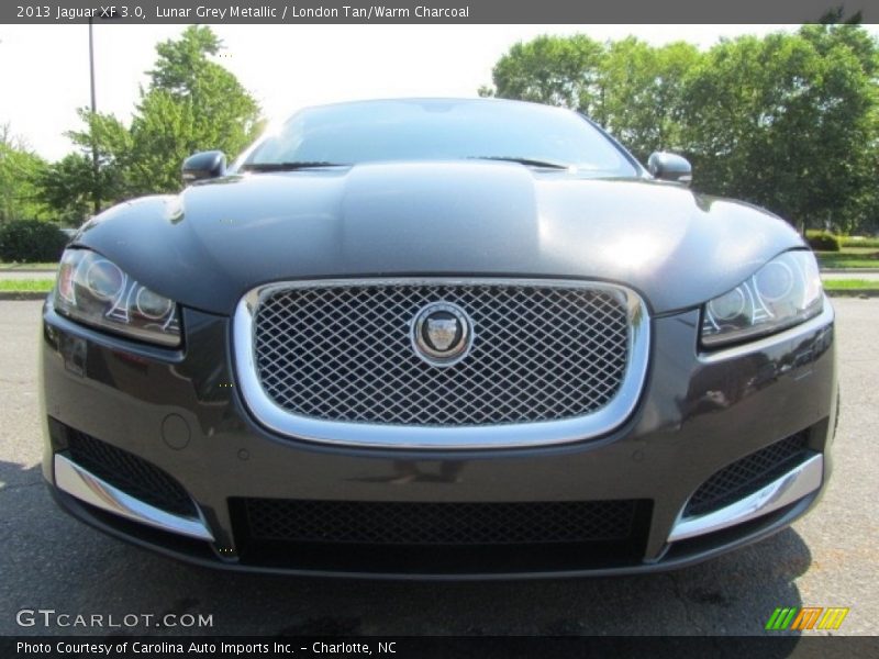 Lunar Grey Metallic / London Tan/Warm Charcoal 2013 Jaguar XF 3.0