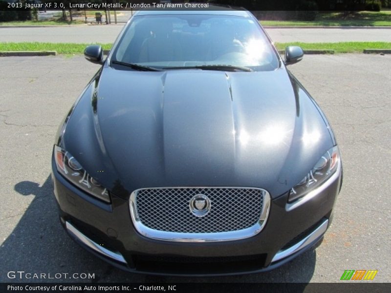 Lunar Grey Metallic / London Tan/Warm Charcoal 2013 Jaguar XF 3.0