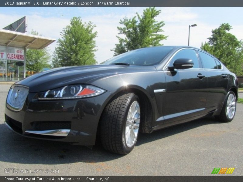 Lunar Grey Metallic / London Tan/Warm Charcoal 2013 Jaguar XF 3.0