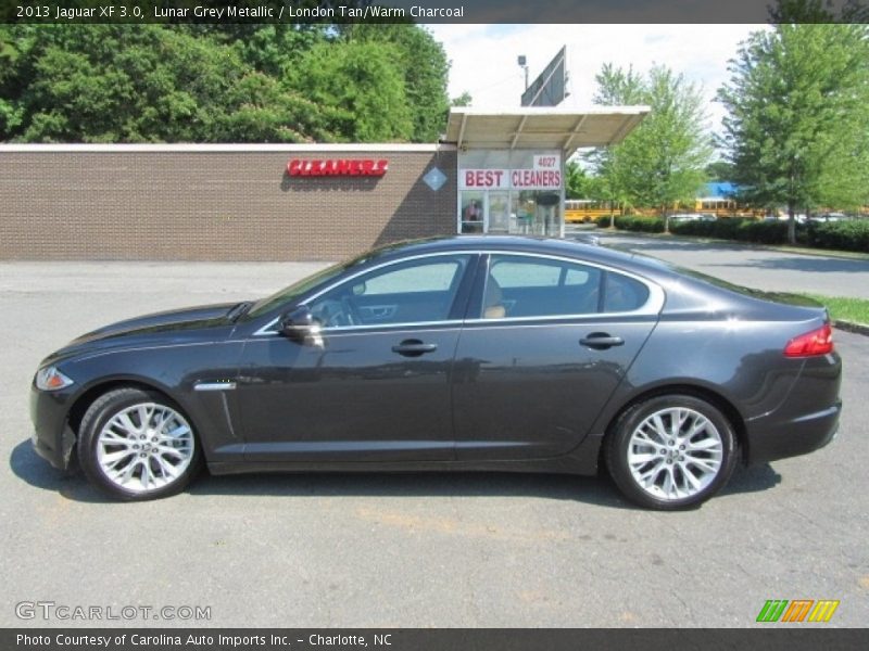 Lunar Grey Metallic / London Tan/Warm Charcoal 2013 Jaguar XF 3.0