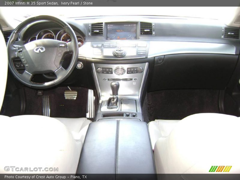 Ivory Pearl / Stone 2007 Infiniti M 35 Sport Sedan