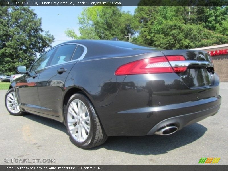 Lunar Grey Metallic / London Tan/Warm Charcoal 2013 Jaguar XF 3.0