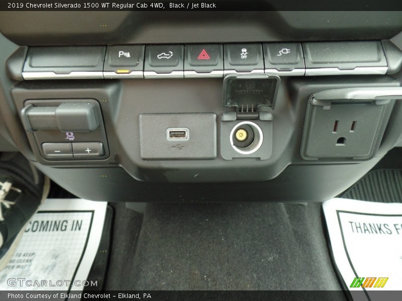 Black / Jet Black 2019 Chevrolet Silverado 1500 WT Regular Cab 4WD