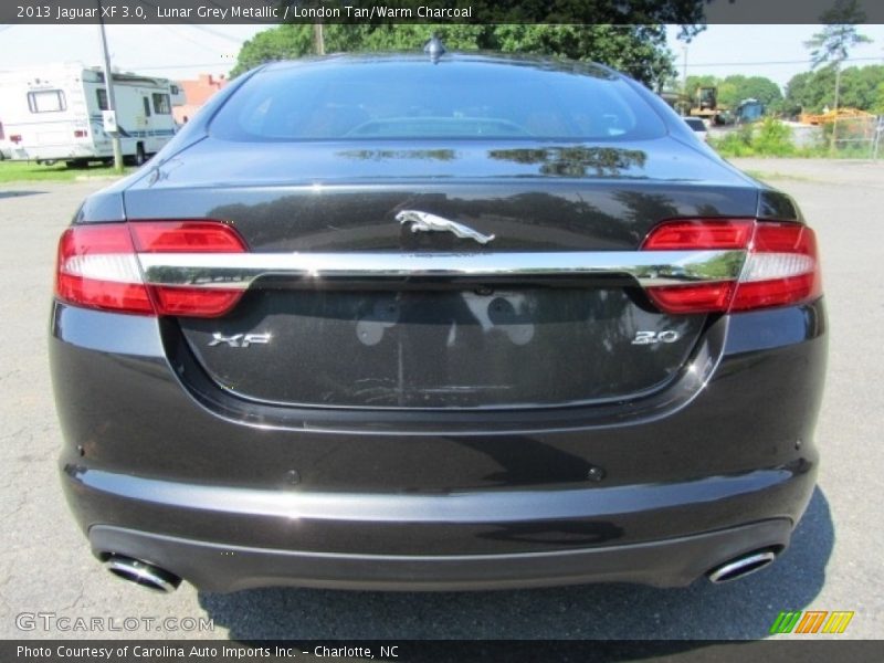Lunar Grey Metallic / London Tan/Warm Charcoal 2013 Jaguar XF 3.0