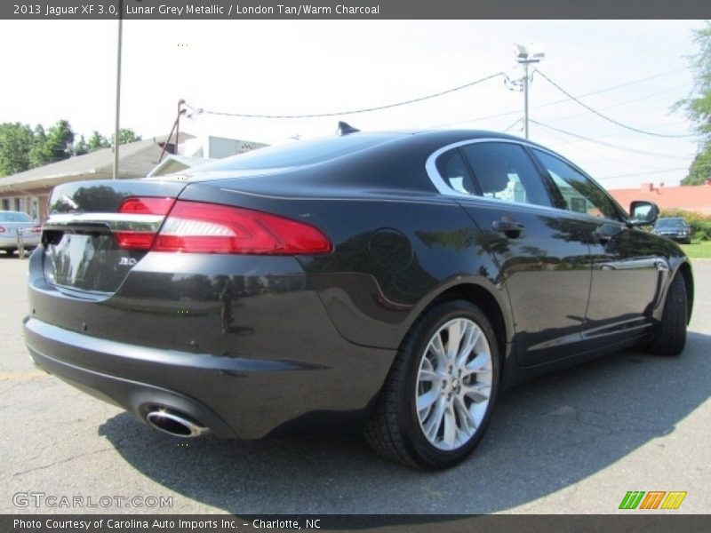 Lunar Grey Metallic / London Tan/Warm Charcoal 2013 Jaguar XF 3.0