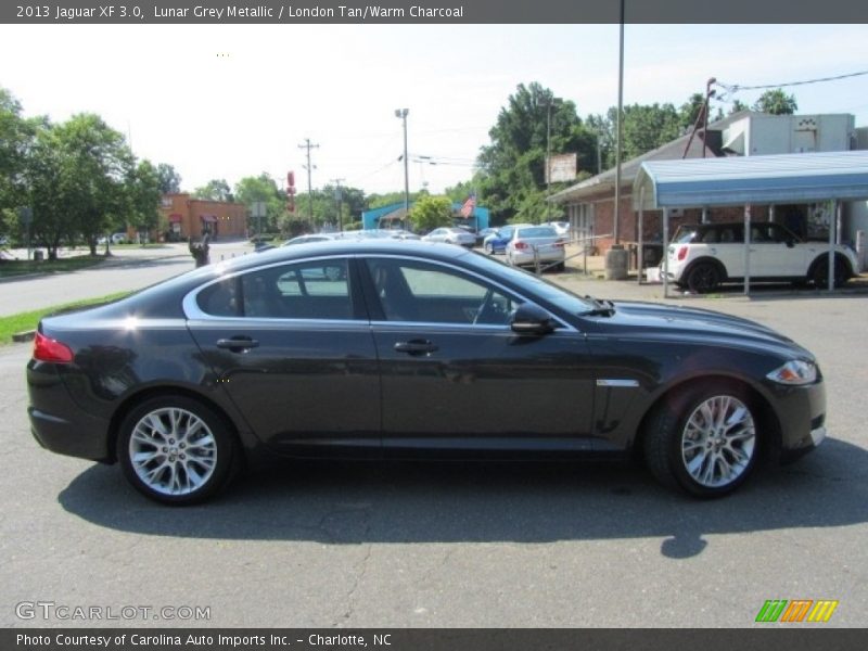 Lunar Grey Metallic / London Tan/Warm Charcoal 2013 Jaguar XF 3.0