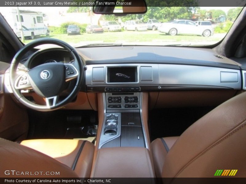 Lunar Grey Metallic / London Tan/Warm Charcoal 2013 Jaguar XF 3.0