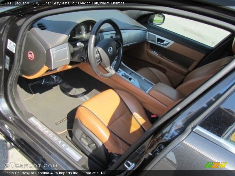 Lunar Grey Metallic / London Tan/Warm Charcoal 2013 Jaguar XF 3.0