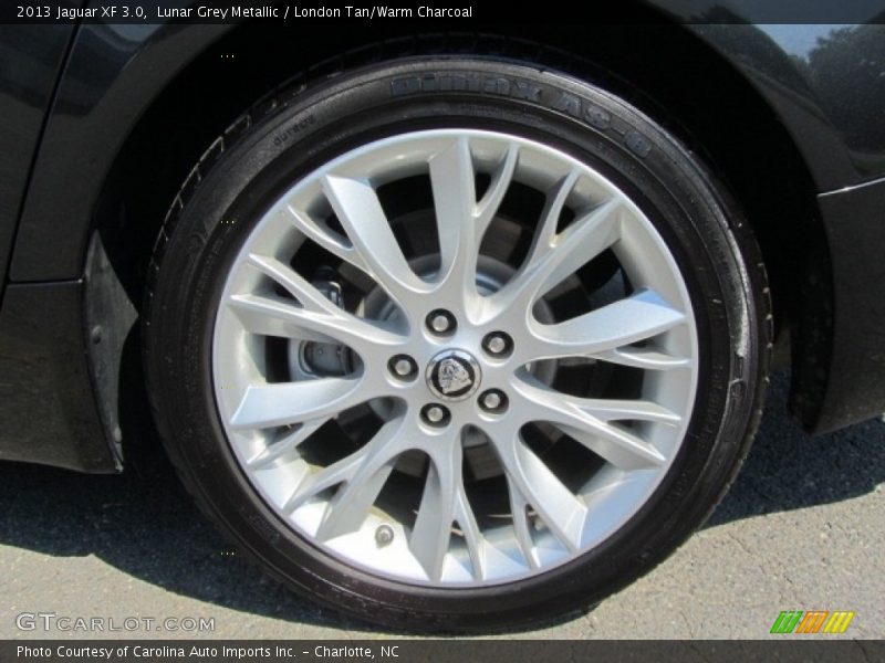 Lunar Grey Metallic / London Tan/Warm Charcoal 2013 Jaguar XF 3.0