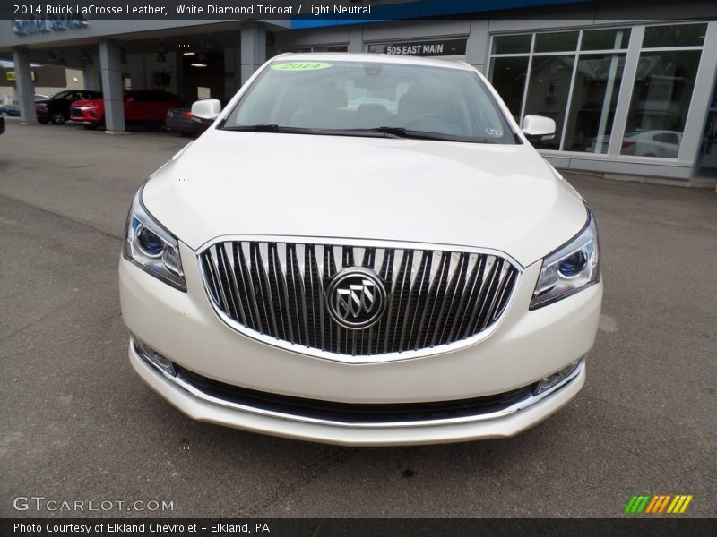 White Diamond Tricoat / Light Neutral 2014 Buick LaCrosse Leather