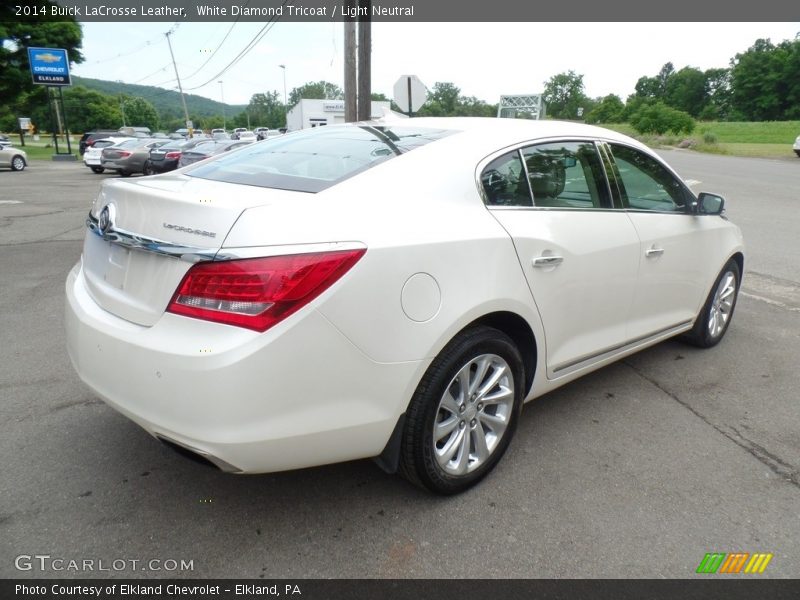 White Diamond Tricoat / Light Neutral 2014 Buick LaCrosse Leather
