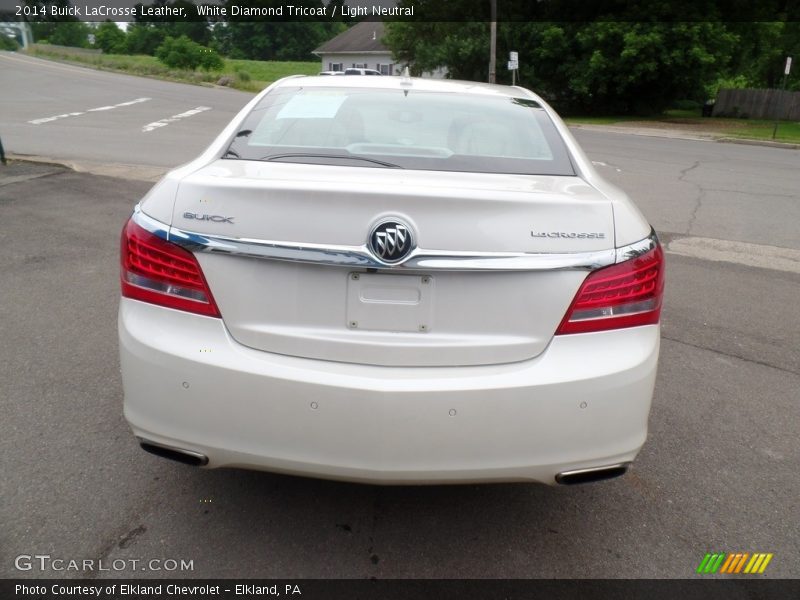 White Diamond Tricoat / Light Neutral 2014 Buick LaCrosse Leather