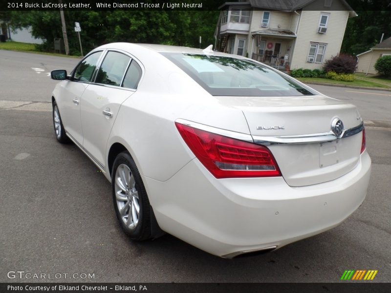 White Diamond Tricoat / Light Neutral 2014 Buick LaCrosse Leather