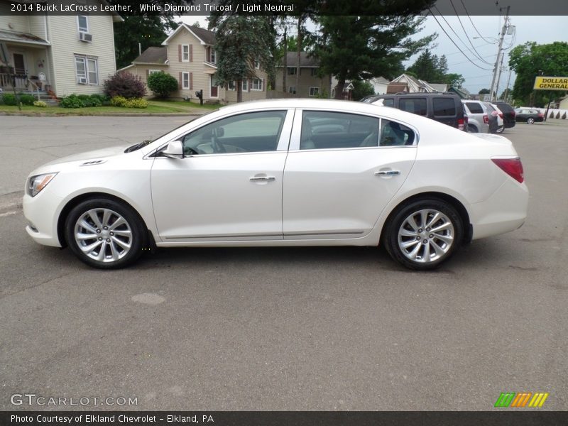 White Diamond Tricoat / Light Neutral 2014 Buick LaCrosse Leather