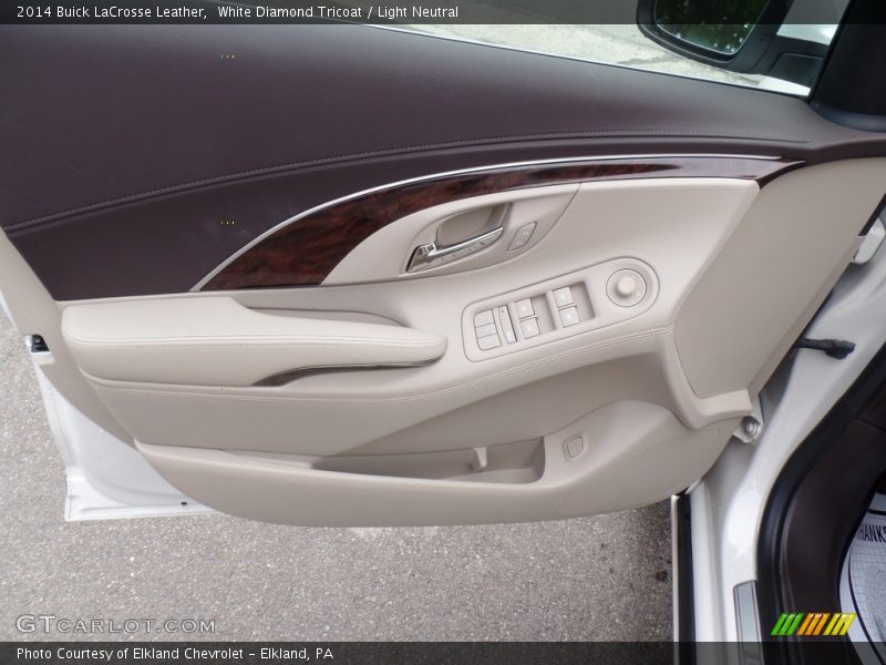 White Diamond Tricoat / Light Neutral 2014 Buick LaCrosse Leather