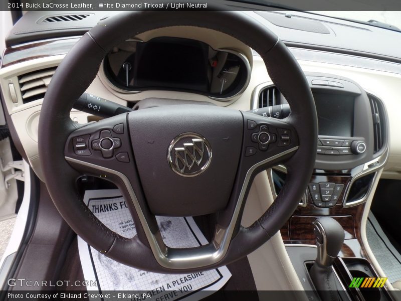 White Diamond Tricoat / Light Neutral 2014 Buick LaCrosse Leather