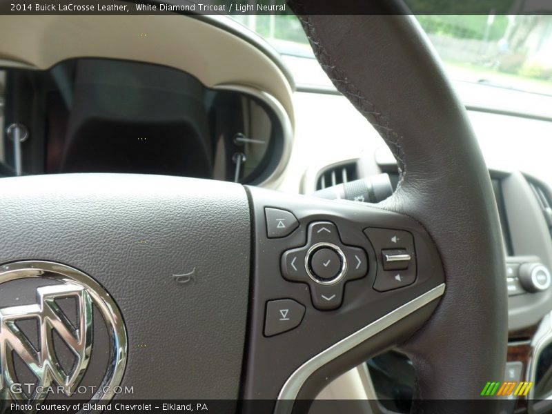 White Diamond Tricoat / Light Neutral 2014 Buick LaCrosse Leather